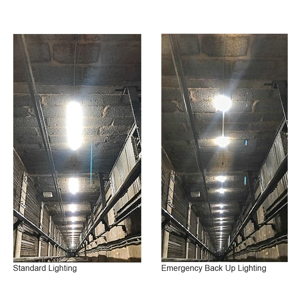 Light Saber LED Shaft Lighting Kit With Built In 3 Hour Emergency LSOH RCD Protected